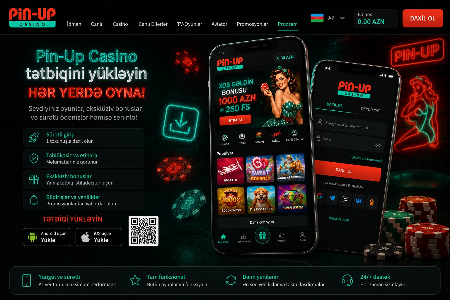Pin-Up Casino indir mobil tətbiqi tam bələdçi